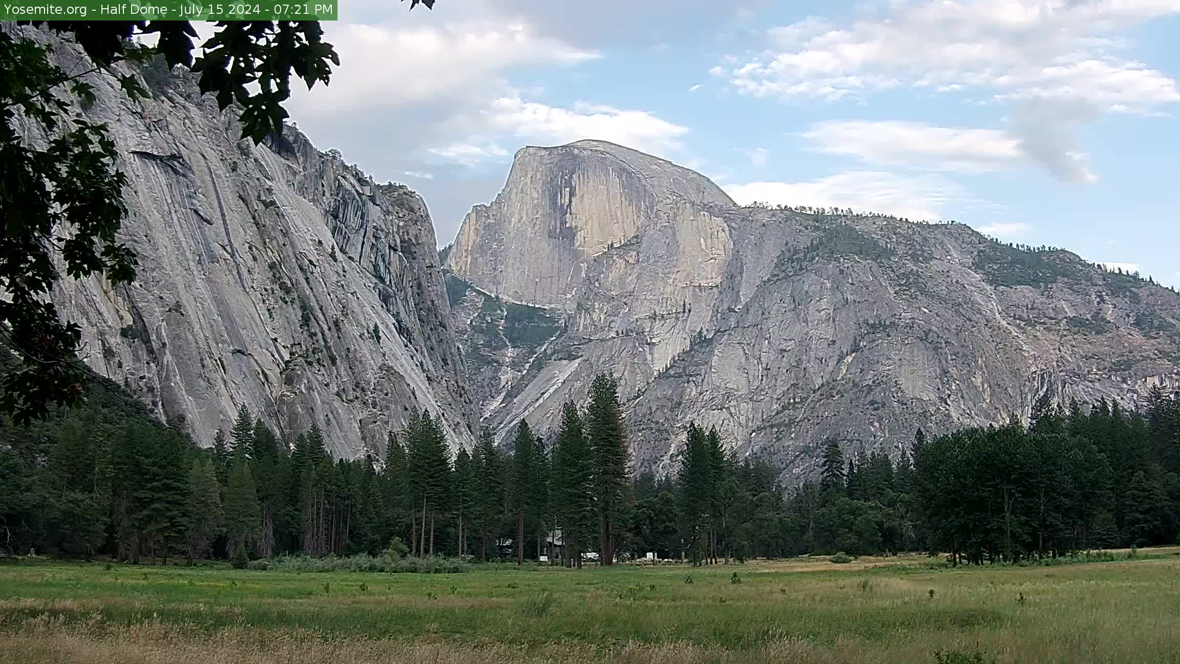 Half Dome Webcam provided by Yosemite Conservancy